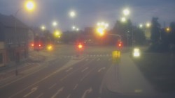 Křižovatka ulic Komenského a Velké Novosady