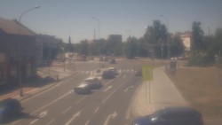 Křižovatka ulic Komenského a Velké Novosady