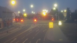 Křižovatka ulic Komenského a Velké Novosady