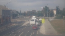Křižovatka ulic Komenského a Velké Novosady