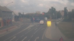 Křižovatka ulic Komenského a Velké Novosady