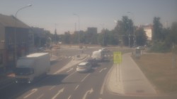 Křižovatka ulic Komenského a Velké Novosady