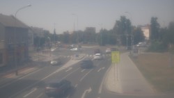 Křižovatka ulic Komenského a Velké Novosady