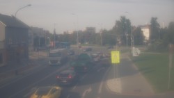 Křižovatka ulic Komenského a Velké Novosady