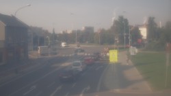 Křižovatka ulic Komenského a Velké Novosady