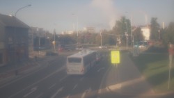 Křižovatka ulic Komenského a Velké Novosady