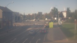 Křižovatka ulic Komenského a Velké Novosady