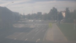 Křižovatka ulic Komenského a Velké Novosady
