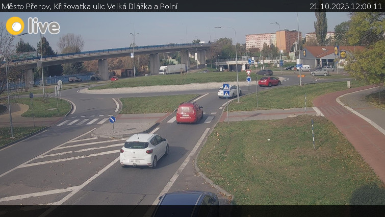 Město Přerov - Křižovatka ulic Velká Dlážka a Polní - 21.10.2025 v 12:00 Město Přerov - Křižovatka ulic Velká Dlážka a Polní - 21.10.2025 v 12:00