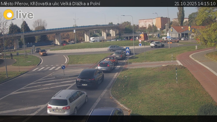 Město Přerov - Křižovatka ulic Velká Dlážka a Polní - 21.10.2025 v 14:15 Město Přerov - Křižovatka ulic Velká Dlážka a Polní - 21.10.2025 v 14:15