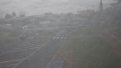 Křižovatka ulic Velká Dlážka a Polní