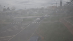 Křižovatka ulic Velká Dlážka a Polní