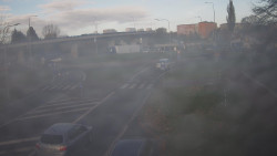 Křižovatka ulic Velká Dlážka a Polní