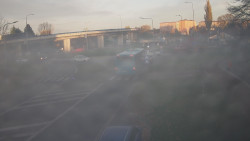 Křižovatka ulic Velká Dlážka a Polní