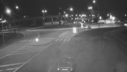 Křižovatka ulic Velká Dlážka a Polní