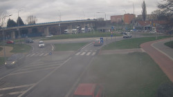 Křižovatka ulic Velká Dlážka a Polní