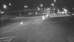 Křižovatka ulic Velká Dlážka a Polní