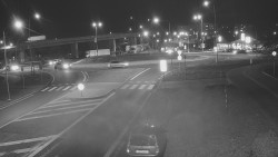 Křižovatka ulic Velká Dlážka a Polní