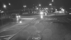 Křižovatka ulic Velká Dlážka a Polní