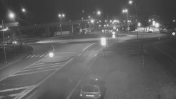 Křižovatka ulic Velká Dlážka a Polní