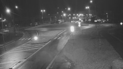 Křižovatka ulic Velká Dlážka a Polní