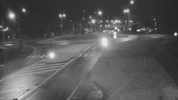 Křižovatka ulic Velká Dlážka a Polní