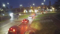 Křižovatka ulic Velká Dlážka a Polní