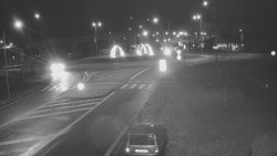 Křižovatka ulic Velká Dlážka a Polní