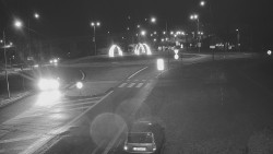 Křižovatka ulic Velká Dlážka a Polní