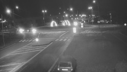 Křižovatka ulic Velká Dlážka a Polní