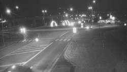 Křižovatka ulic Velká Dlážka a Polní