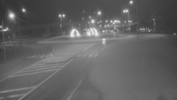 Křižovatka ulic Velká Dlážka a Polní