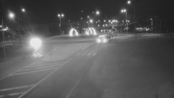 Křižovatka ulic Velká Dlážka a Polní