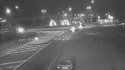 Křižovatka ulic Velká Dlážka a Polní