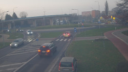 Křižovatka ulic Velká Dlážka a Polní