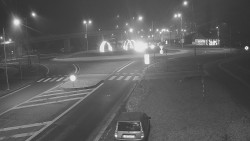 Křižovatka ulic Velká Dlážka a Polní