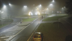 Křižovatka ulic Velká Dlážka a Polní