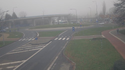 Křižovatka ulic Velká Dlážka a Polní