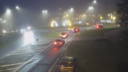 Křižovatka ulic Velká Dlážka a Polní