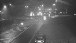 Křižovatka ulic Velká Dlážka a Polní