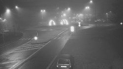 Křižovatka ulic Velká Dlážka a Polní