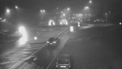 Křižovatka ulic Velká Dlážka a Polní