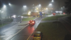 Křižovatka ulic Velká Dlážka a Polní