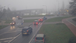 Křižovatka ulic Velká Dlážka a Polní