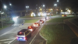 Křižovatka ulic Velká Dlážka a Polní