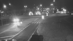 Křižovatka ulic Velká Dlážka a Polní