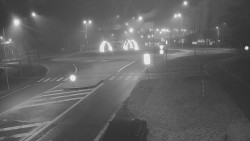 Křižovatka ulic Velká Dlážka a Polní