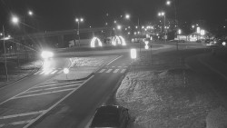 Křižovatka ulic Velká Dlážka a Polní