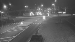 Křižovatka ulic Velká Dlážka a Polní