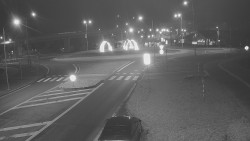 Křižovatka ulic Velká Dlážka a Polní